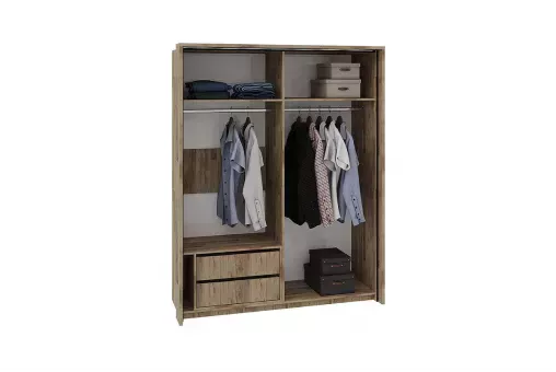 Двухдверный шкаф-купе Кения 5001, 180х65х226 см