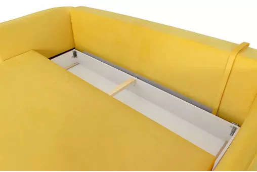 Прямой диван-кровать Альба Yellow