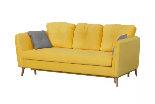 Прямой диван-кровать Альба Yellow