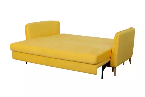 Прямой диван-кровать Альба Yellow