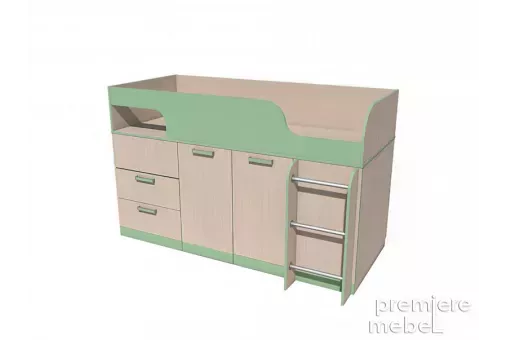Кровать с поворотным столом НМ 011.55М Рико
