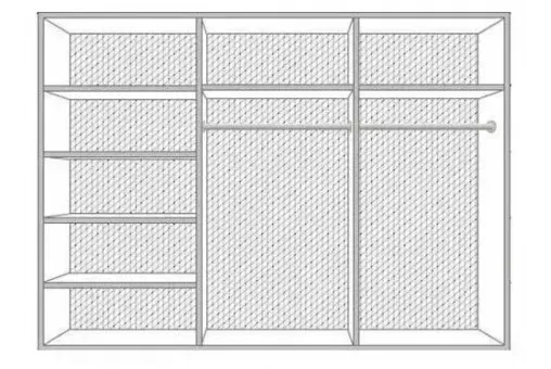 Шкаф 6-ти дверный Ирина