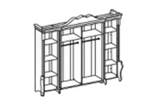 Шкаф 6-ств Венеция Style крем