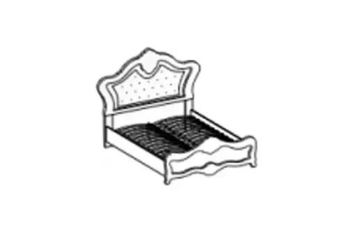 Кровать Джоконда крем 1,6