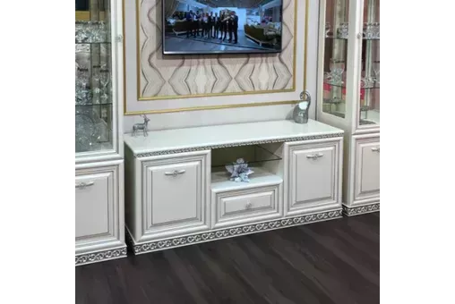 Тумба ТВ Берта белый жемчуг