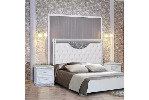 Тумба прикроватная Берта белый жемчуг правая