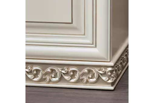 Тумба прикроватная Берта белый жемчуг правая