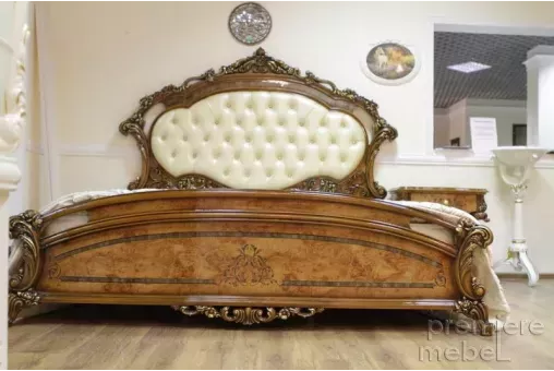 Кровать 1,8 м (орех) бежевый