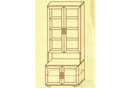 Шкаф №110 для книг (М-Сервис)