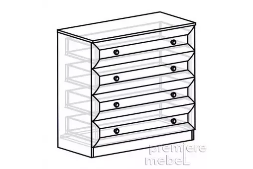 Комод с 4 ящиками СК-2