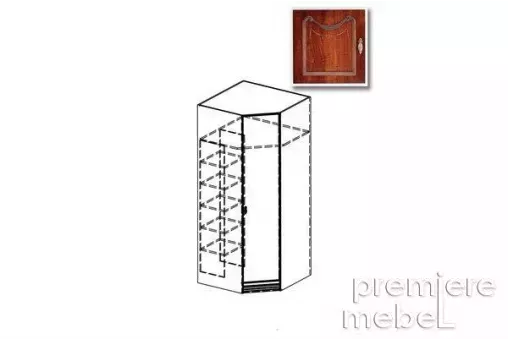 Шкаф ВЕНА №47 угловой  /  510