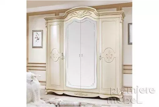 525 w Софи 4х дверный шкаф (с двумя зеркалами)