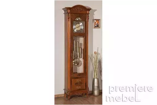 Каркас часы + механизм (орех) белый: