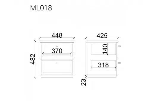 Прикроватная тумба  ML018  /  005