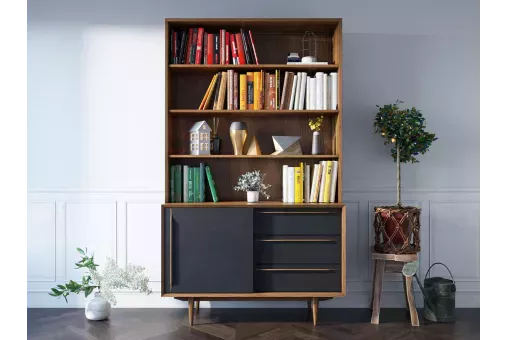 Стеллаж Bruni Black  /  904
