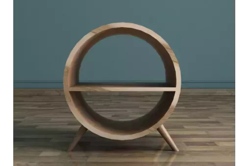 Тумба Ellipse круглая с полкой