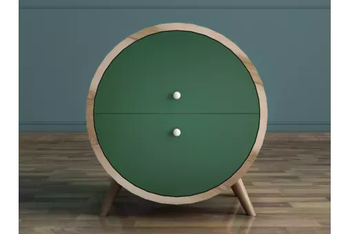 Тумба Ellipse  круглая с ящиками